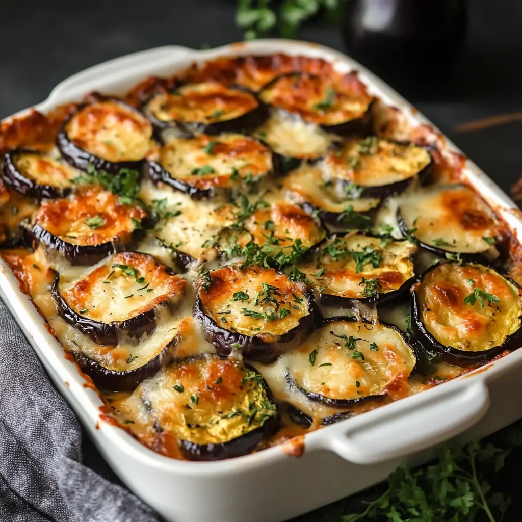 Rezept: Aubergine und Zucchini mit Käse überbacken