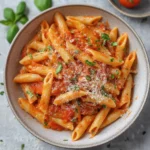 Penne all'Arrabbiata – Feurige Penne mit Tomatensauce
