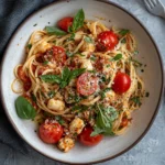 Leichte Tomatensoße mit Vollkorn-Spaghetti