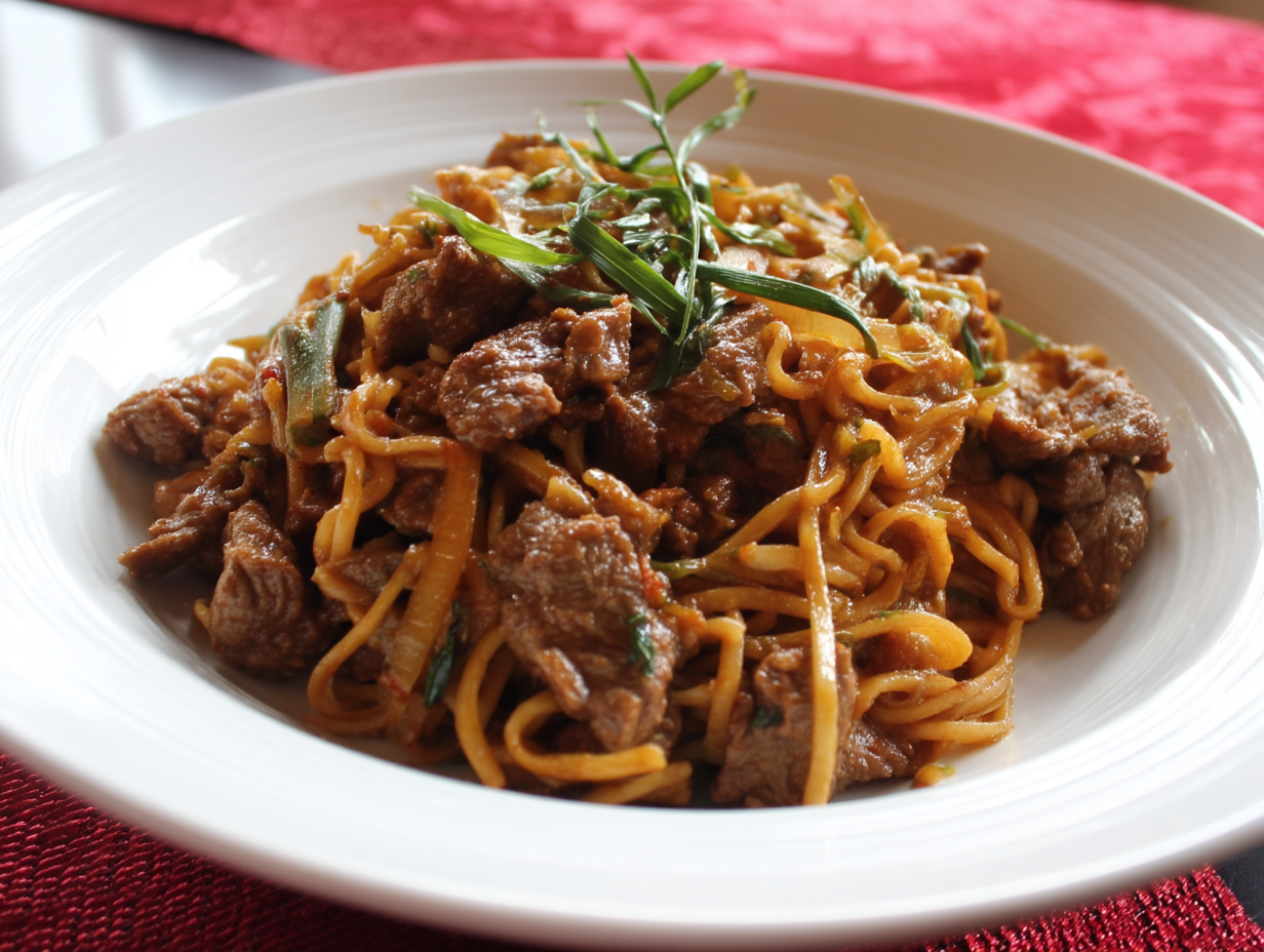 Rezept: Aromatisch-würziges Rindfleisch mit süßlichen Zwiebeln und ...