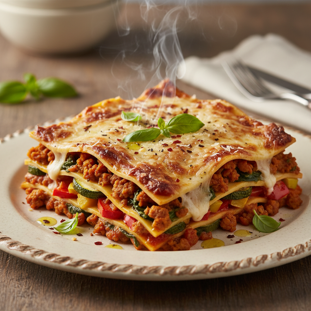 Fabelhafte Lasagne Vegetarisches Hack Bild
